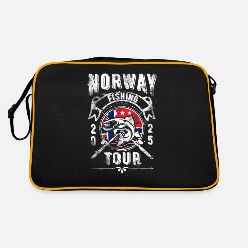Norwegen Angeltour 2025 Retro Tasche