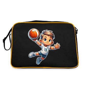 Handball Joueurs de handball - Sac Retro - noir/or - Dos
