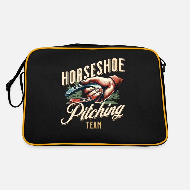 Horseshoe Throwing Horseshoe Pitching Retro Bag