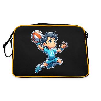 Handball Joueurs de handball - Sac Retro - noir/or - Dos