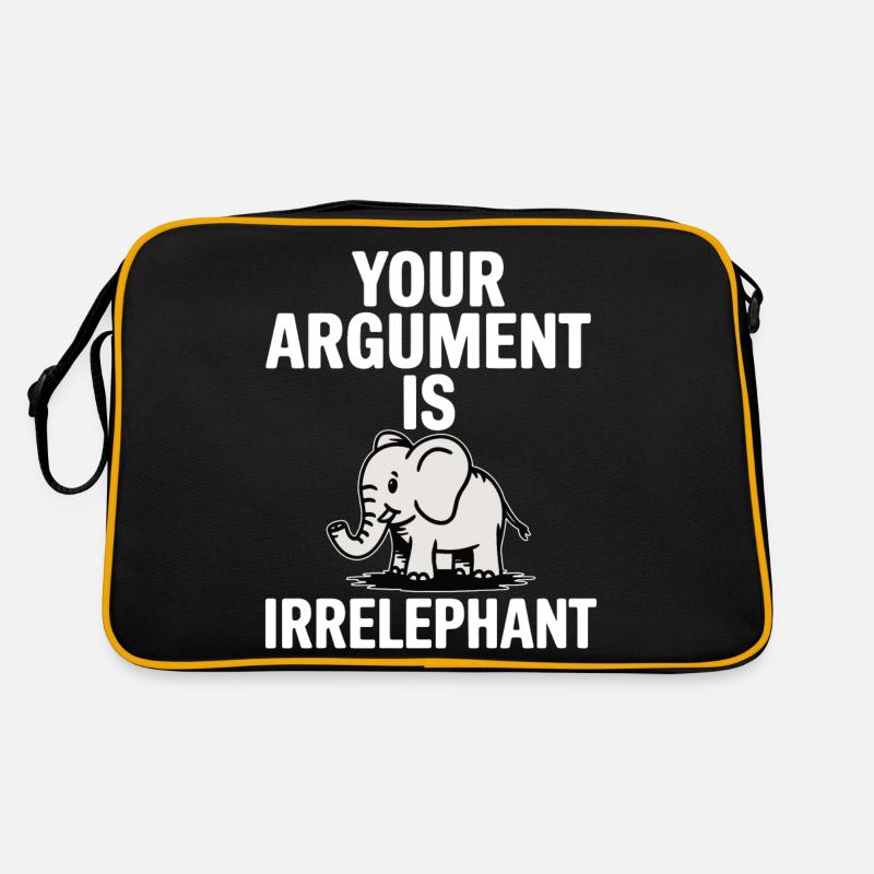 Votre argument est irrelephant Drôle d’éléphant Sac Retro