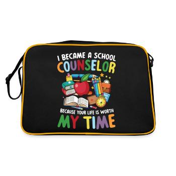 Je suis devenu conseiller scolaire Schulberater - Sac Retro - noir/or - Dos