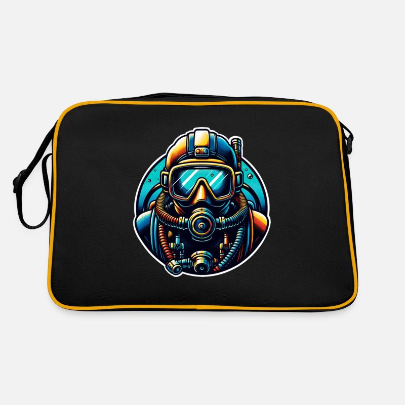 Tauchen Taucher Retro Tasche