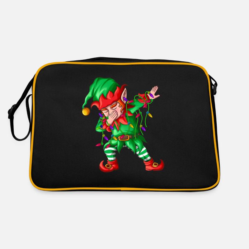 Christmas Eve Dab-tastic Elf Dabbing Christmas Elf Retro Bag