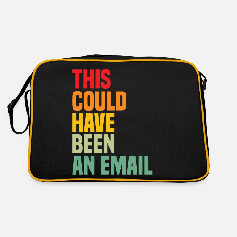 This could have been an email funny office co work Retro Bag