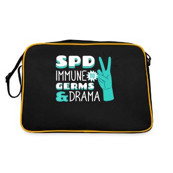 Sterile Processing Technician Funny SPD Men Women - Retro Bag - black/gold - Back