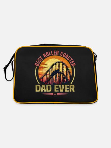 Vintage Meilleur Montagnes Russes Père I Famille Achterba - Sac Retro - noir/or - Dos