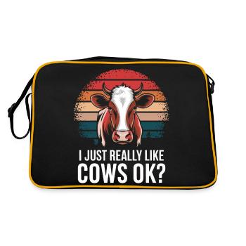 Éleveur de vaches Ferme Éleveur de vaches - Sac Retro - noir/or - Dos