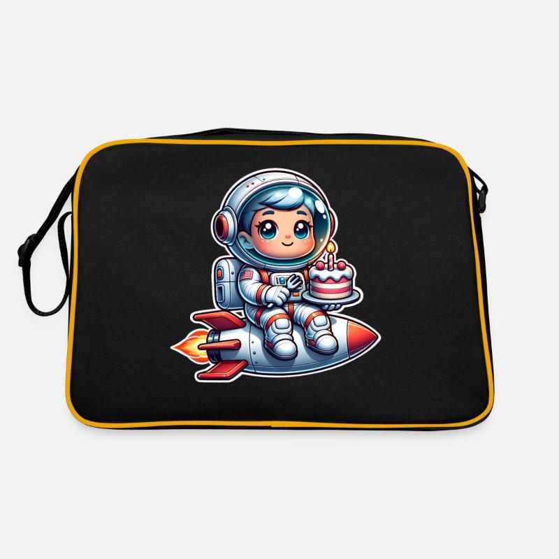Astronaut Geburtstag Retro Tasche
