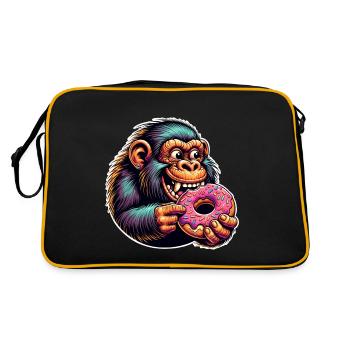 Neanderthal Donut - Retro Bag - black/gold - Back