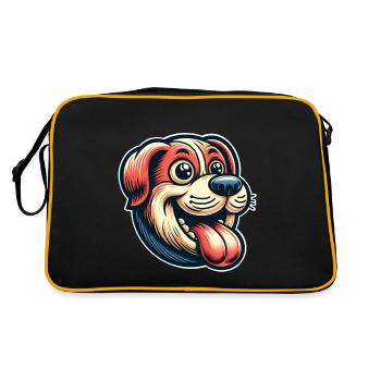 Chien - Sac Retro - noir/or - Dos