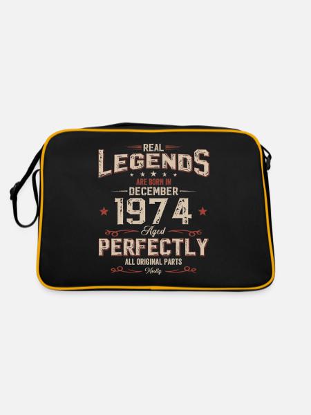 50e anniversaire Original Décembre 1974 Volume 74 - Sac Retro - noir/or