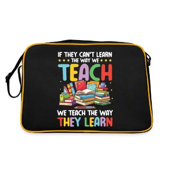 S’ils ne peuvent pas apprendre la façon dont nous enseignons - Sac Retro - noir/or - Dos
