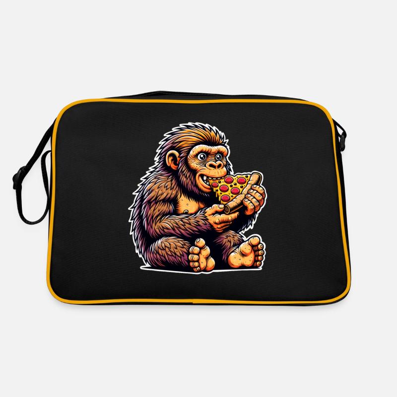 Neanderthal pizza Retro Bag