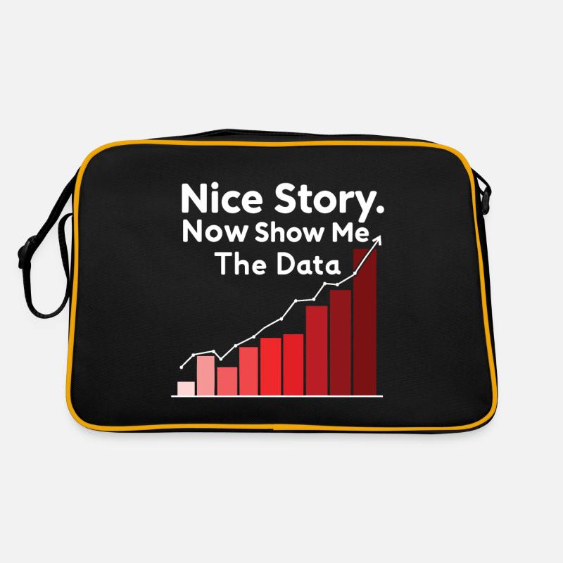Schöne Geschichte, zeig mir jetzt den Witz des Datenanalysten Retro Tasche