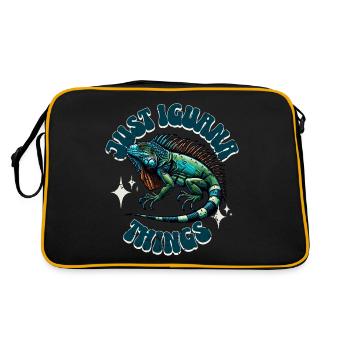 Iguane - Sac Retro - noir/or - Dos