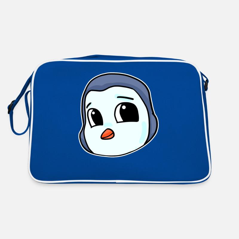 Pinguin Kopf Vogel Seevogel Retro Tasche
