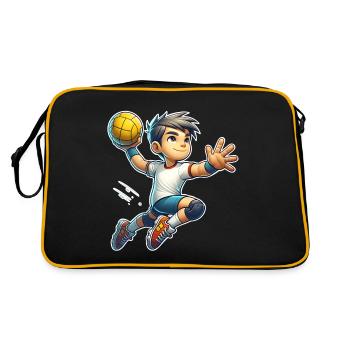 Handball Joueurs de handball - Sac Retro - noir/or - Dos