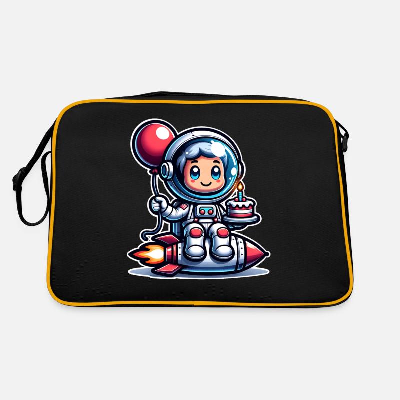 Astronaut Geburtstag Retro Tasche