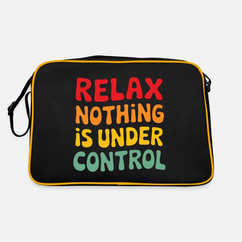 Relax nothing is under control Yoga Mindfulness Retro Bag