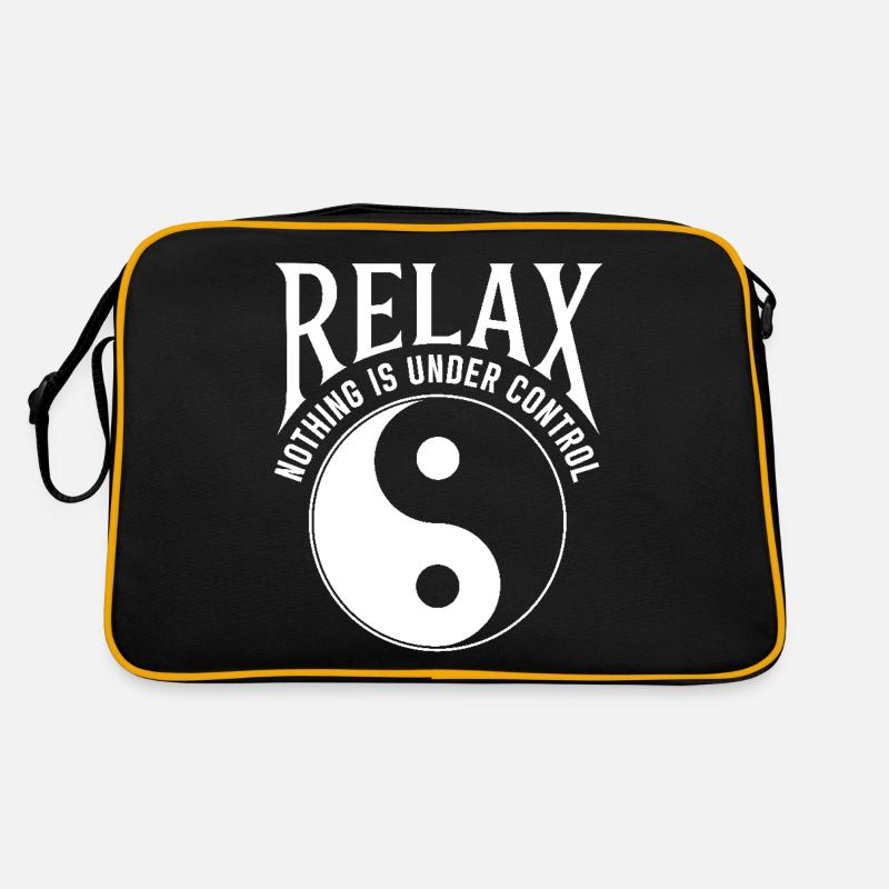 Relax nothing is under control Yoga Mindfulness Retro Bag