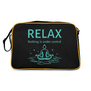 Se détendre, rien n’est sous contrôle Yoga Pleine conscience - Sac Retro - noir/or - Dos