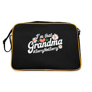 I'm That Grandma Sorry Not Sorry - Retro Bag - black/gold - Back