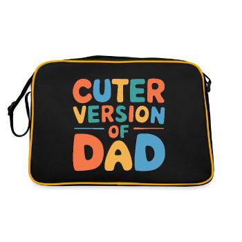 Cuter version of dad Family Matching Daddy and Son - Retro Bag - black/gold - Back