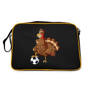 Football Star Turquie Thanksgiving Turquie Chemise - Sac Retro - noir/or - Dos