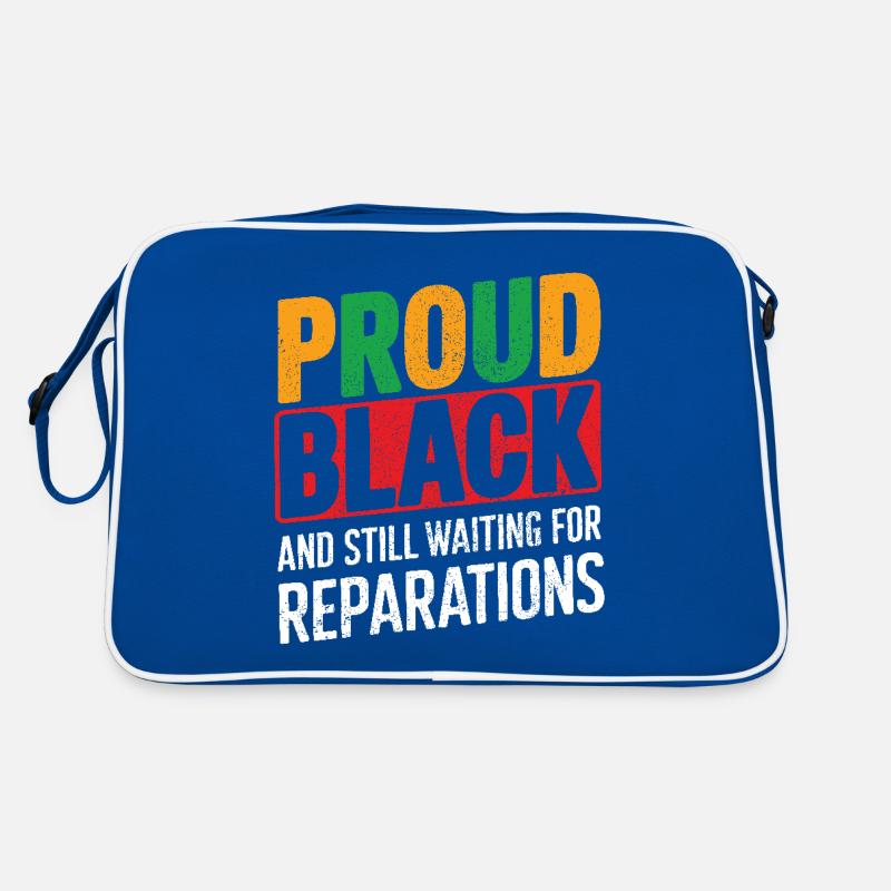 Proud Black Still Waiting for Reparations Humor Retro Bag