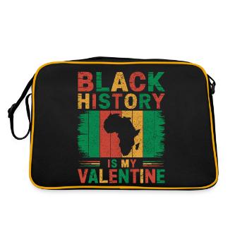 L’histoire des Noirs, c’est mon humour fier de la Saint-Valentin - Sac Retro - noir/or - Dos