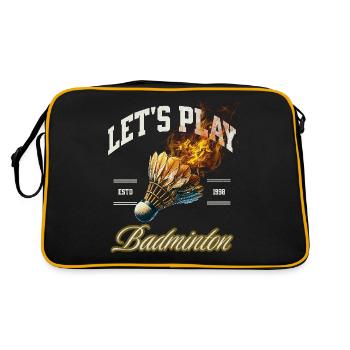 Badminton - Sac Retro - noir/or - Dos
