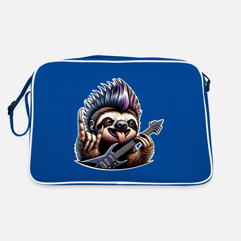 Faultier Rock and Roll Gitarrist Retro Tasche