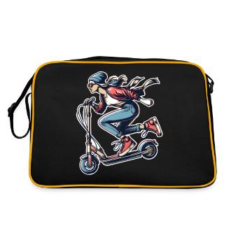 E-Scooter E-Scooter Woman Scooter - Retro Bag - black/gold - Back
