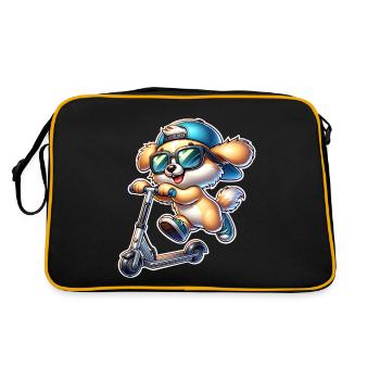 E-Scooter E-Scooter Dog Scooter - Retro Bag - black/gold - Back