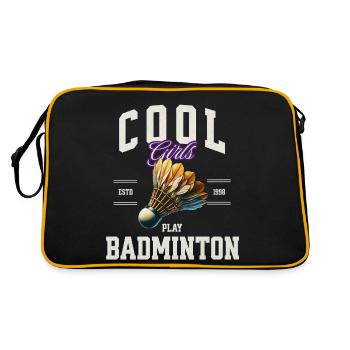 Badminton - Sac Retro - noir/or - Dos