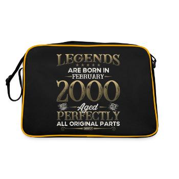 25ème Anniversaire Original Février Millésime 2000 - Sac Retro - noir/or - Dos