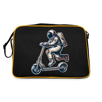 E-Scooter E-Scooter Kick Scooter Astronaut - Retro Bag - black/gold - Back