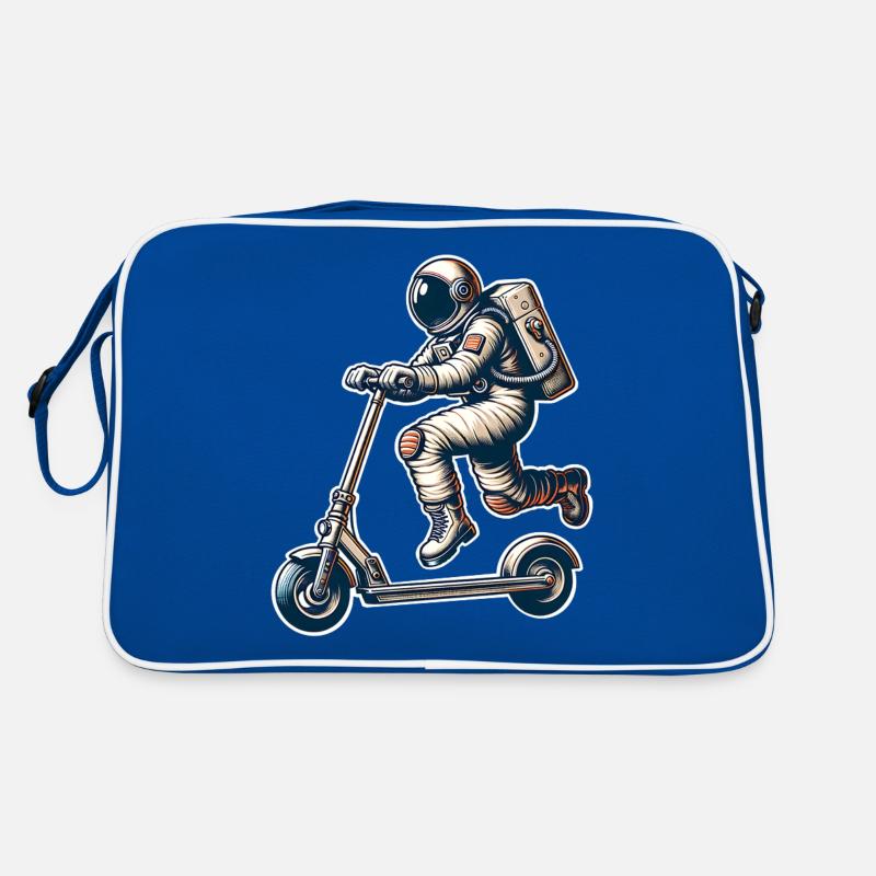 E-Scooter E-Scooter Trottinette Astronaute Sac Retro
