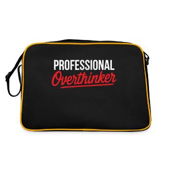 Professional Overthinker - Retro Bag - black/gold - Back