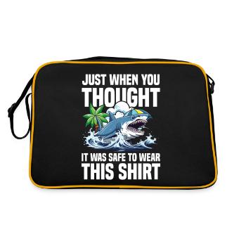 Just When You Thought It Was Safe - Retro Tasche - Schwarz/Gold - Hinten