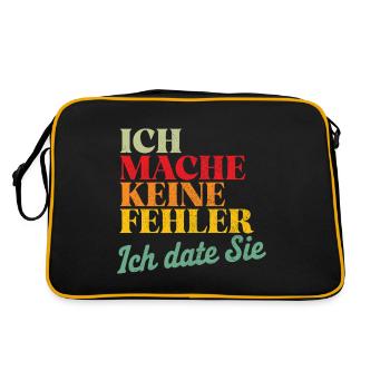 Je ne fais pas d’erreurs, je sors avec toi Célibataire Disant - Sac Retro - noir/or - Dos