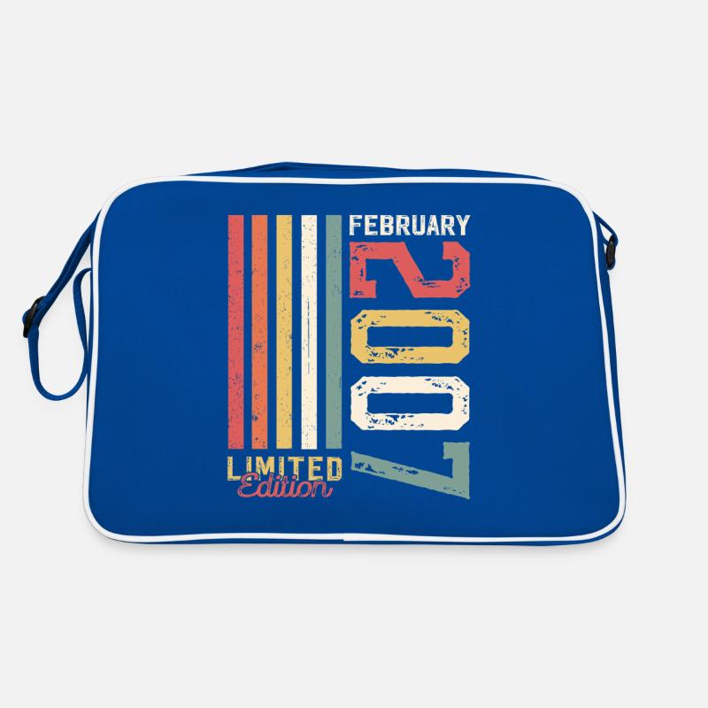 18. Geburtstag Geschenk Mann Original Februar 2007 Retro Tasche