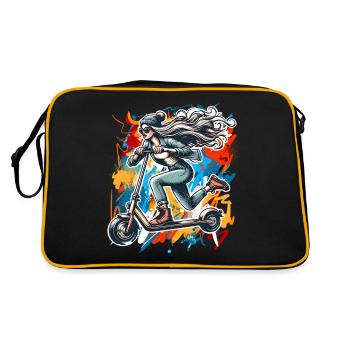 Kick Scooters E-Scooters E-Scooters - Retro Bag - black/gold - Back