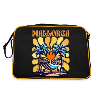 Mallorca - Retro Tasche - Schwarz/Gold - Hinten