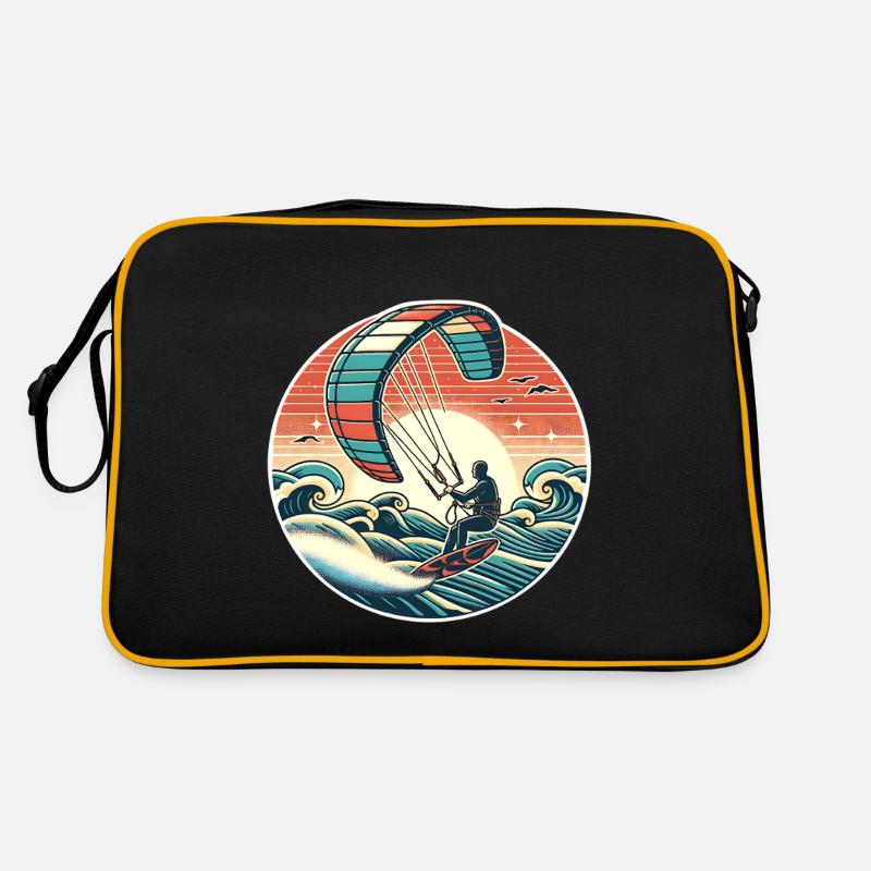 Kitesurf Kitesurfer Kiteboard Sac Retro