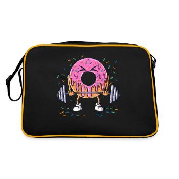Beignet Levage Poids Échange Entraînement Gym Entraînement - Sac Retro - noir/or - Dos