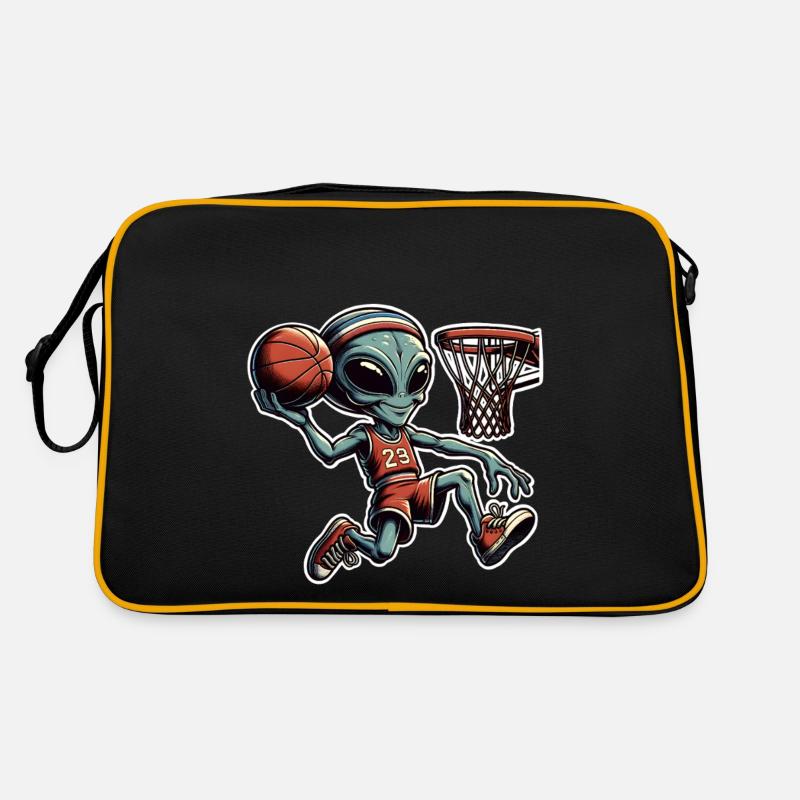 Alien Basketball Dunking Retro Bag