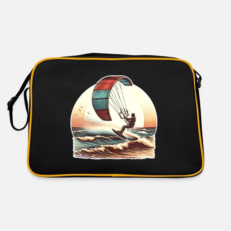 Kitesurf Kitesurfer Kiteboard Sac Retro