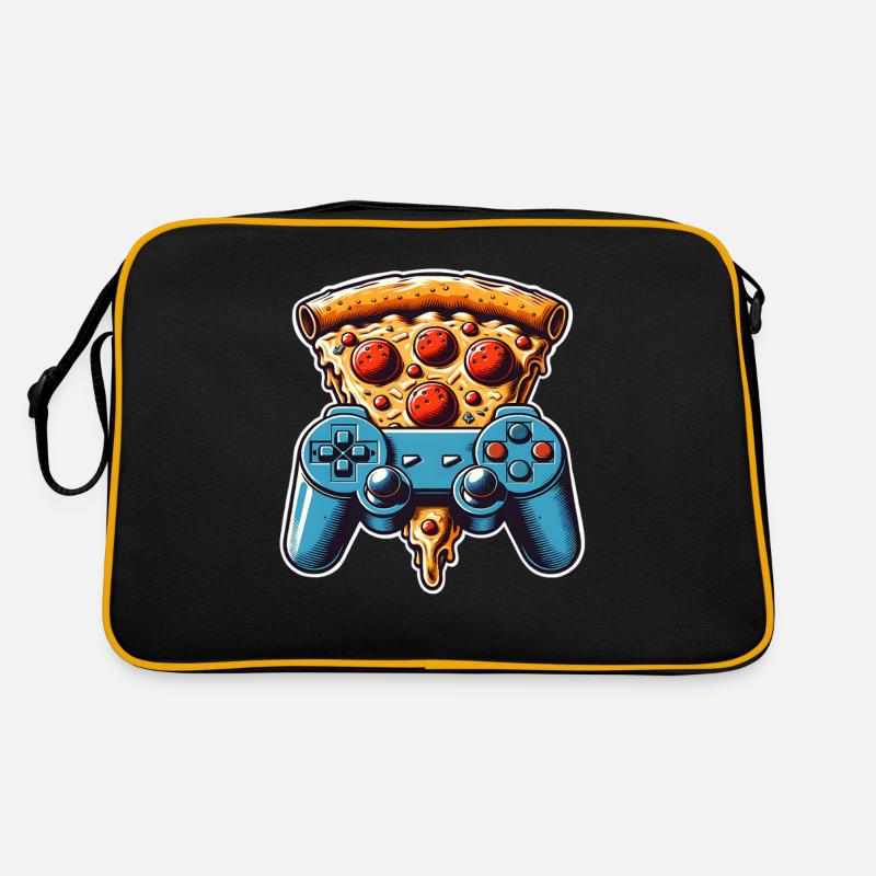 Pizza Gaming Gamer Retro Tasche
